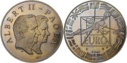 World Coins - Netherlands, 10 Euro, Albert II-Paola, Copper-nickel,