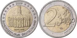 World Coins - Germany, 2 Euro, 2009, Karlsruhe, Bi-Metallic,