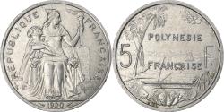 World Coins - French Polynesia, 5 Francs, 1990, Paris, Aluminum, , Lecompte:59, KM:12