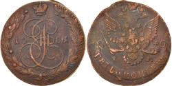World Coins - Coin, Russia, Catherine II, 5 Kopeks, 1781, Ekaterinbourg, , Copper