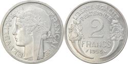 World Coins - Coin, France, Morlon, 2 Francs, 1958, Paris, , Aluminum, KM:886a.1
