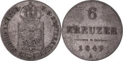 World Coins - Coin, Austria, Franz Joseph I, 6 Kreuzer, 1849, Vienna, , Silver