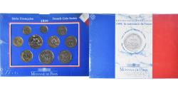 World Coins - Coin, France, Coffret 1 c. à 20 frs., 1999, Monnaie de Paris, BU,