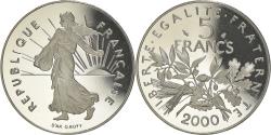 World Coins - Coin, France, Semeuse, 5 Francs, 2000, Paris, Proof, , Nickel Clad
