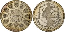 World Coins - France, Medal, L'Europe, La Semeuse, 2001, Copper-nickel,