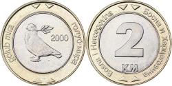 World Coins - Bosnia - Herzegovina, 2 Konvertible Marka, 2000, British Royal Mint