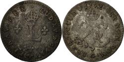 World Coins - Coin, France, Louis XV, Double sol (2 sous) en billon, 2 Sols, 1742, Poitiers