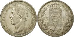 World Coins - Coin, France, Charles X, 5 Francs, 1827, Rouen, , Silver, KM:728.2