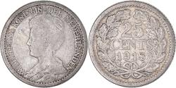World Coins - Coin, Netherlands, 25 Cents, 1918