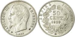 World Coins - Coin, France, Napoleon III, Napoléon III, 50 Centimes, 1859, Strasbourg