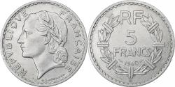 World Coins - France, 5 Francs, Lavrillier, 1950, Beaumont - Le Roger, Aluminum,