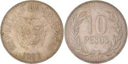 World Coins - Coin, Colombia, 10 Pesos, 1992