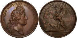World Coins - France, Medal, Louis XIV, Politics, Society, War, 1668, , Bronze