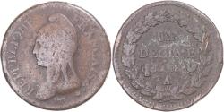 World Coins - Coin, France, Dupré, Decime, AN 8, Paris, , Copper, Gadoury:187a