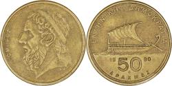 World Coins - Coin, Greece, 50 Drachmes, 1990