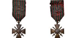World Coins - France, Croix de Guerre, Medal, 1914-1918, Une Citation, Very Good Quality