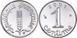 World Coins - Coin, France, Épi, Centime, 2001, Paris, BU, , Stainless Steel