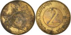 World Coins - Coin, Slovenia, 2 Tolarja, 2001