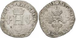 World Coins - France, Henri II, Sol Parisis, 1551, Paris, Billon, , Gadoury:362