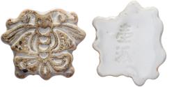World Coins - Siam, Token, Butterfly, Porcelain,