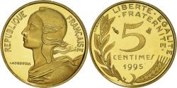 World Coins - Coin, France, Marianne, 5 Centimes, 1995, Paris, Proof / BE,
