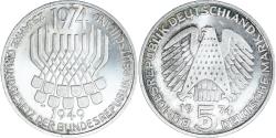 World Coins - Coin, GERMANY - FEDERAL REPUBLIC, 5 Mark, 1974, Stuttgart, Germany,