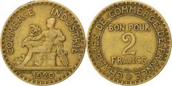 World Coins - Coin, France, Chambre de commerce, 2 Francs, 1920, , Aluminum-Bronze