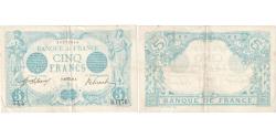World Coins - France, 5 Francs, Bleu, 1912-10-28, D.1176, EF(40-45)