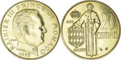World Coins - Coin, Monaco, Rainier III, 20 Centimes, 1995, , Aluminum-Bronze