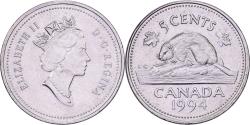 World Coins - Canada, Elizabeth II, 5 Cents, 1994, Royal Canadian Mint, Copper-nickel