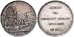 World Coins - France, Token, Mines et Forges, Chambre des Marchands Carriers, 1840, Silver