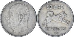 World Coins - Norway, 50 Öre, 1972