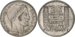 World Coins - France, 20 Francs, Turin, 1937, Paris, Silver, , Gadoury:852, KM:879