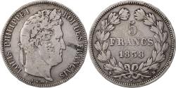 World Coins - Coin, France, Louis-Philippe, 5 Francs, 1838, Marseille, , Silver