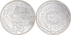 World Coins - France, 10 Euro, Aquitaine, 2011, , Silver