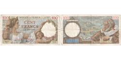 World Coins - France, 100 Francs, Sully, 1940-12-19, J.17677, EF(40-45)
