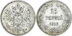 World Coins - Coin, Finland, Nicholas II, 25 Penniä, 1916, Helsinki, , Silver