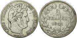 World Coins - Coin, France, Louis-Philippe, 5 Francs, 1839, Paris, , Silver