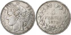 World Coins - Coin, France, Cérès, 5 Francs, 1871, Bordeaux, , Silver, KM:818.2