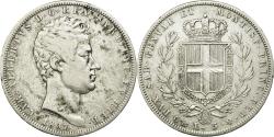 World Coins - Coin, ITALIAN STATES, SARDINIA, Carlo Alberto, 5 Lire, 1837, Genoa,