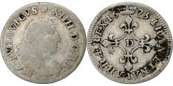 World Coins - France, Louis XIV, 4 Sols des Traitants, 1675, Vimy, Silver,