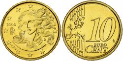 World Coins - Italy, 10 Euro Cent, 2008, Rome, Brass, , KM:247