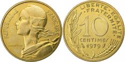 World Coins - France, 10 Centimes, Marianne, 1979, Paris, Aluminum-Bronze,