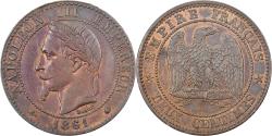 World Coins - France, Napoleon III, 2 Centimes, 1861, Paris, Bronze, , Gadoury:104