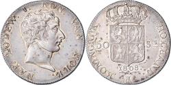 World Coins - Kingdom of Holland, Louis Napoleon I, 50 Stuivers, 1808, Utrecht, Silver