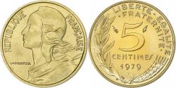 World Coins - France, 5 Centimes, Marianne, 1979, MDP, série FDC, Cupro-Aluminium,