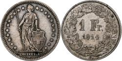 World Coins - Switzerland, Franc, Helvetia, 1914, Bern, Silver, , KM:29a