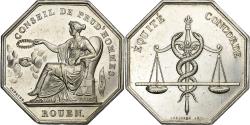 World Coins - France, Token, Conseil de prud'hommes, Rouen, Silver, Tiolier,
