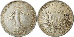 World Coins - Coin, France, Semeuse, 50 Centimes, 1908, Paris, , Silver, KM:854
