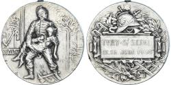 World Coins - France, Medal, Les Sapeurs Pompiers d'Ivry-sur-Seine, 1905, , Silver